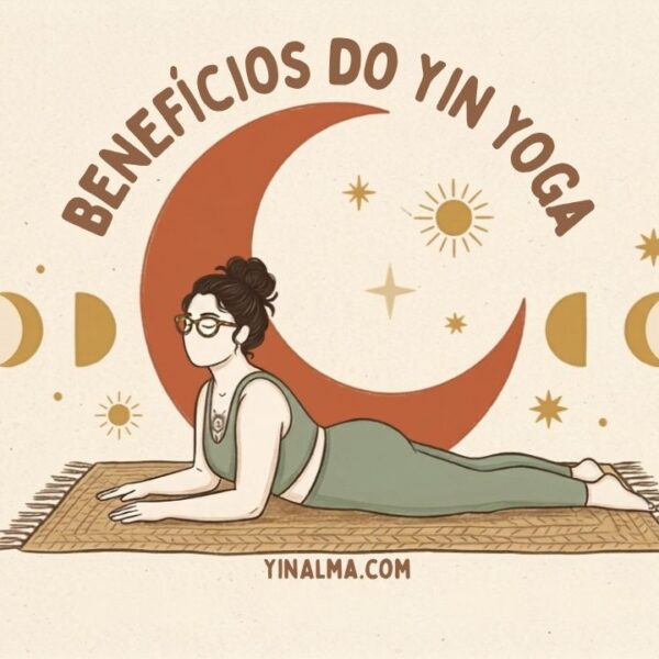 Ilustração de mulher em pose de yoga