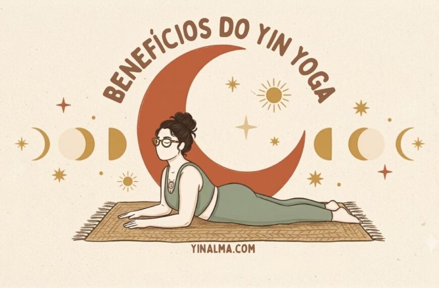 Ilustração de mulher em pose de yoga