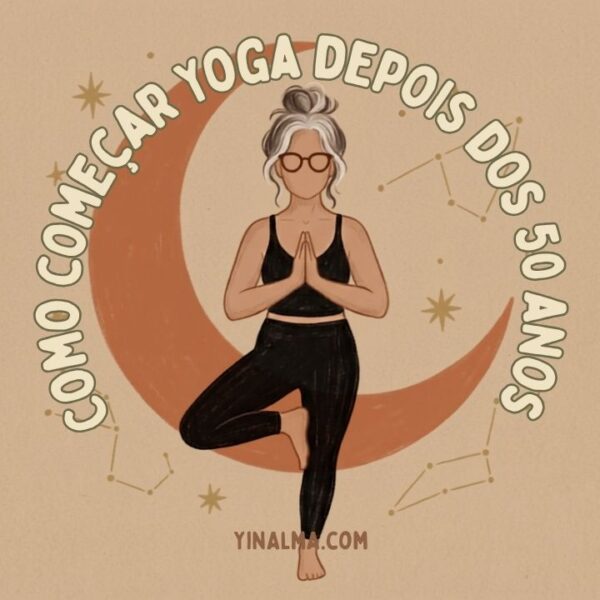 Ilustração de mulher em pose de yoga